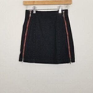 Carmar High Waist Denim Mini Skirt Stretch Size 26